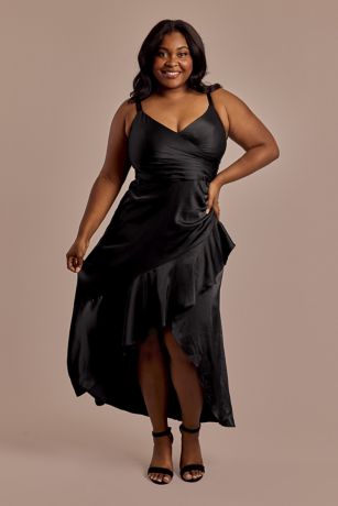 Picture of Charmeuse Midi Dress with Ruffle