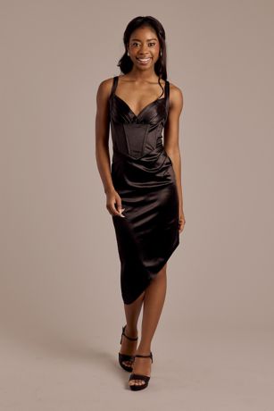 Picture of Pleated Bodice Corset Sheath Dress