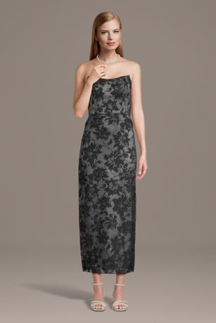 Picture of Sculpted Burnout Rhinestone Sheath Dress