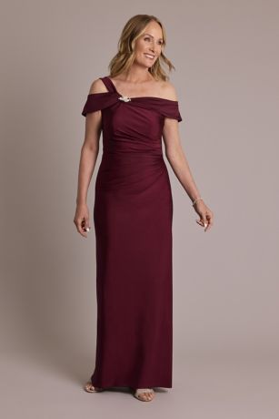 Picture of Off-the-Shoulder Power Stretch Sheath Dress
