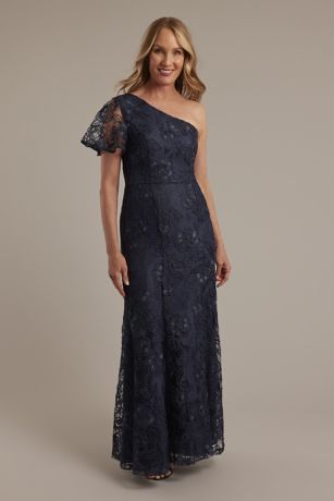 Picture of One-Shoulder Soutache A-Line Dress