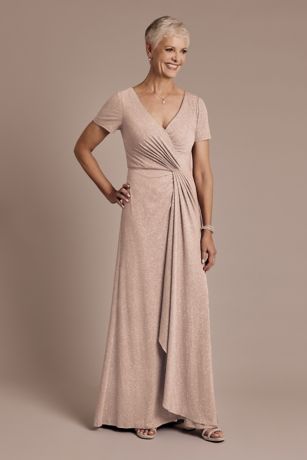 Picture of Twist Front Glitter Knit Sheath Dress