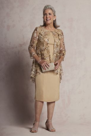 Picture of High-Low Matte Satin Jacket Dress