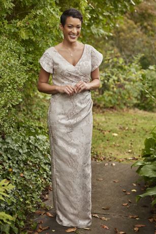 Picture of Off-the-Shoulder Brocade Sheath Dress