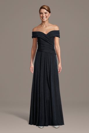 Picture of Off-the-Shoulder Draped Bodice A-Line Dress