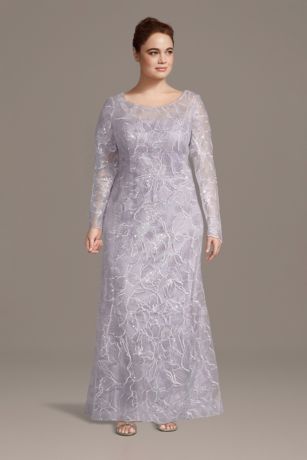 Picture of Long Sleeve Embroidered A-Line Dress
