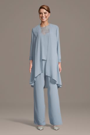 Picture of Chiffon Pantsuit with Illusion Jacket