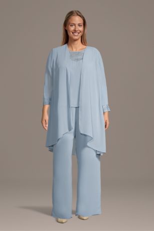 Picture of Chiffon Pantsuit with Illusion Jacket