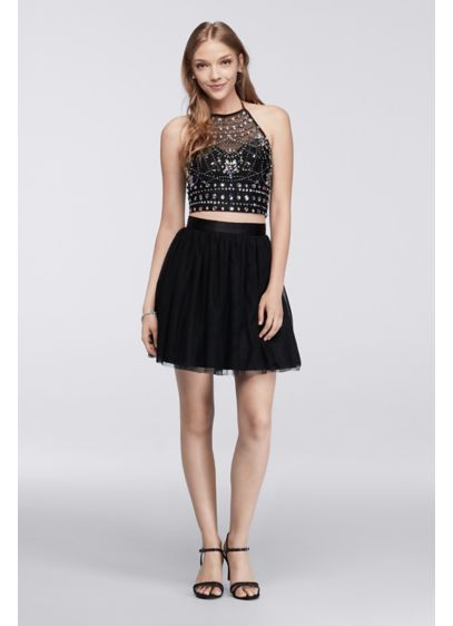 Short Ballgown Halter Cocktail and Party Dress - Bee Darlin