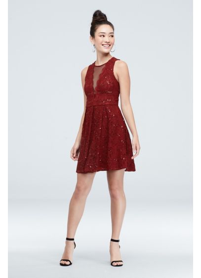 Short A-Line Cocktail and Party Dress - Speechless