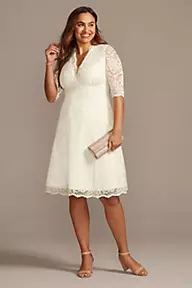 Kiyonna Wedding Belle Short Plus Size Dress
