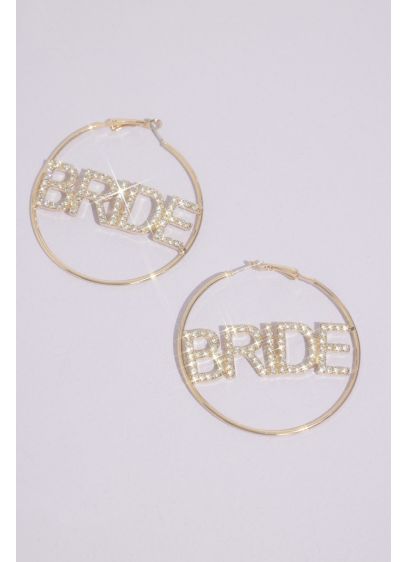 Bride Crystal Hoop Earrings - Wedding Gifts & Decorations