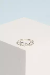 Fashion Accents Mrs Script Ring