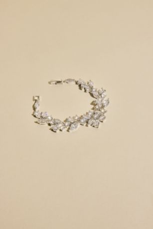 Picture of Cubic Zirconia Leafy Floral Bracelet