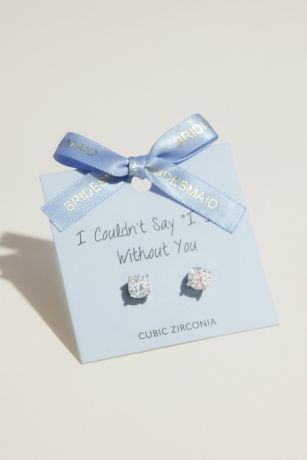 Picture of Bridesmaid Cubic Zirconia Earrings