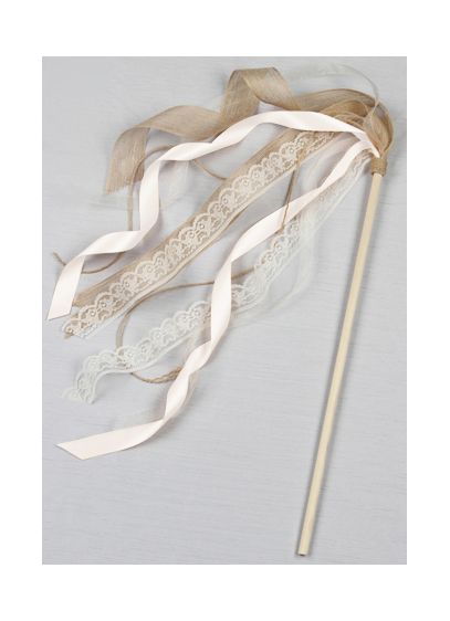 DB Exclusive Ribbon Flower Girl Wand - Incorporate this whimsical wand into your wedding with