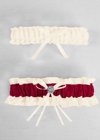 Picture of DB Exclusive Plus Size Regal Ties Garter Set