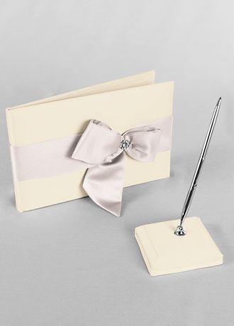 Db Exclusive Regal Ties Guest Book And Pen Set David S Bridal