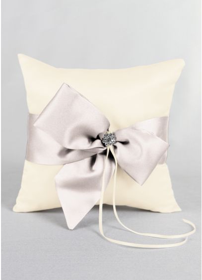 DB Exclusive Regal Ties Ring Pillow - David's Bridal Exclusive ring bearer pillow featuring a