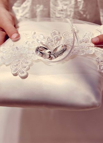 Picture of Sea of Petals Ring Bearer Pillow