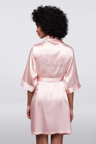 maid of honor satin robe