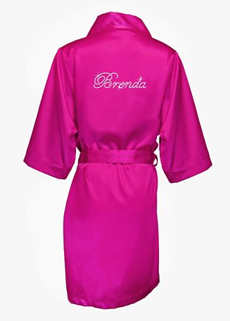 bridesmaid robes embroidered