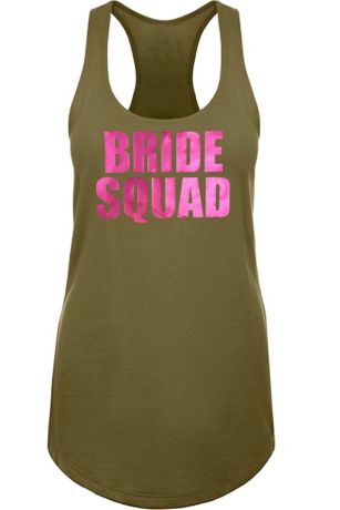 bride squad tank tops