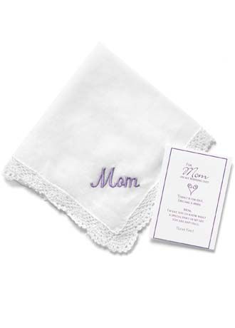 wedding handkerchief for mom