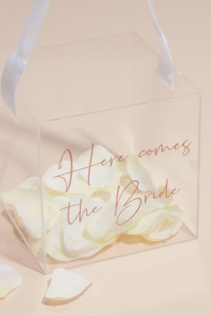 acrylic flower girl basket