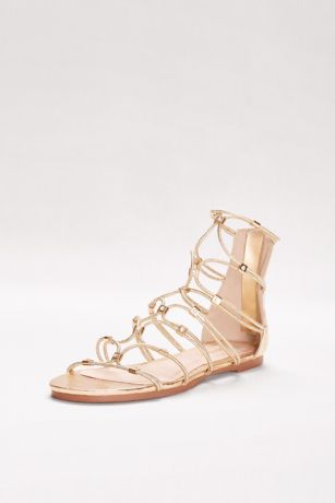 stretch gladiator sandals