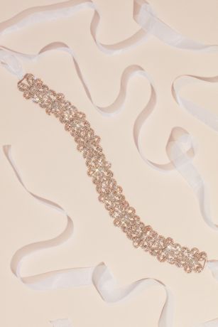 Picture of High-Shine Crystal Flower Sash