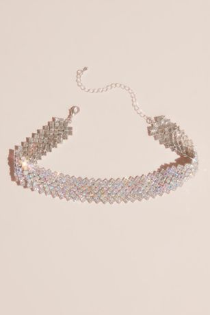 crystal choker necklace