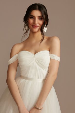 chiffon off shoulder