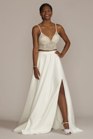 separate skirt wedding dress