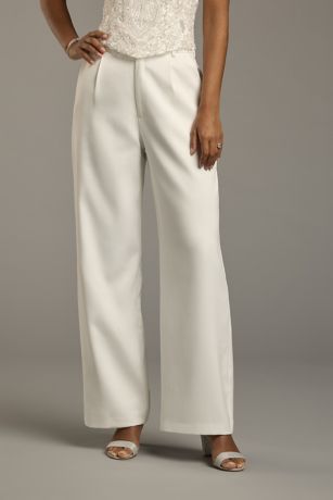 Picture of Bridal Separates Satin Trousers with Pockets