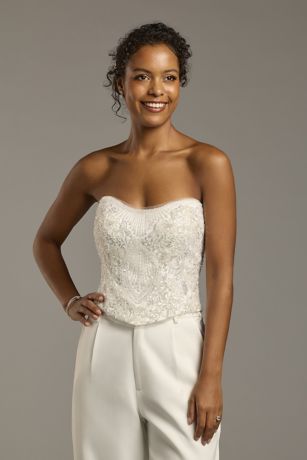 Picture of Bridal Separates Allover Beaded Corset Top