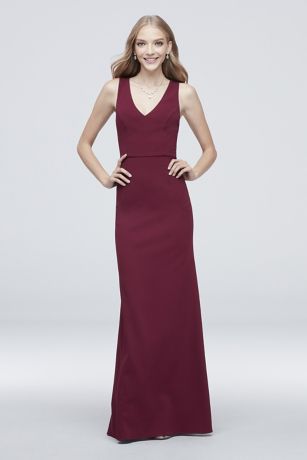 davids bridal red gown