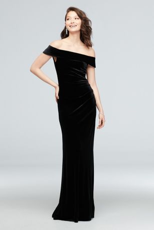 long off the shoulder dress