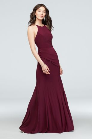 davids bridal red gown