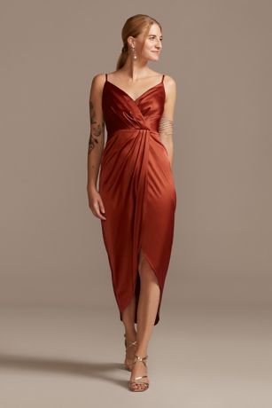 satin flowy dress