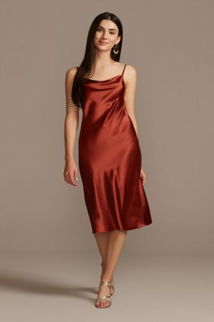 david's bridal satin bridesmaid dresses