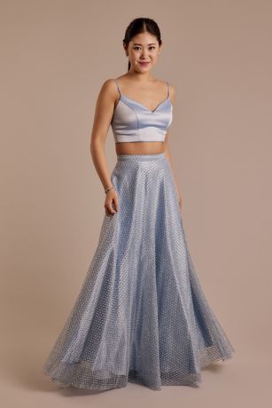Picture of Two-Piece Ball Gown and Lace-Up Top Set