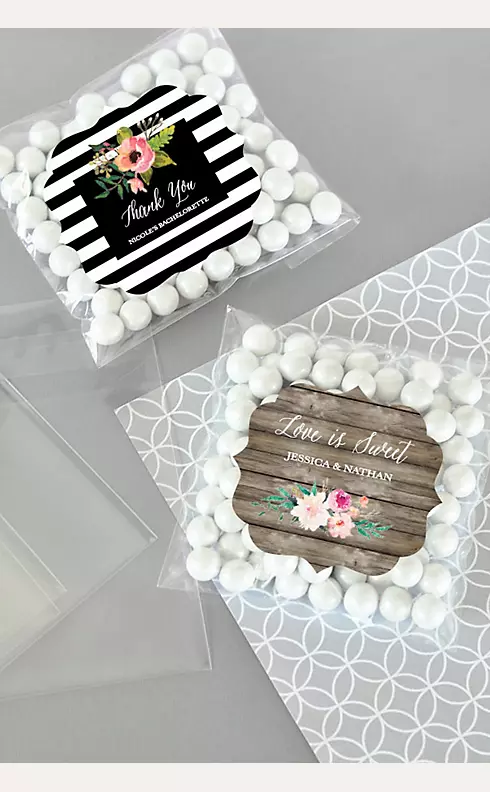 Personalized Floral Garden Candy Bags Set of 24 Image 1