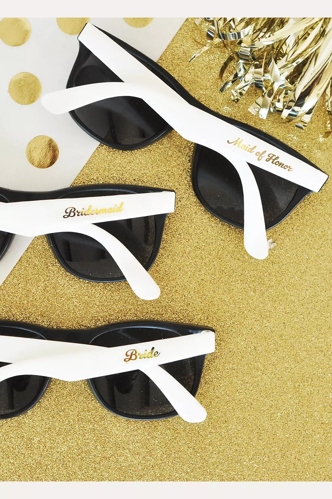 White Bridal Party Sunglasses Set of 6 Image