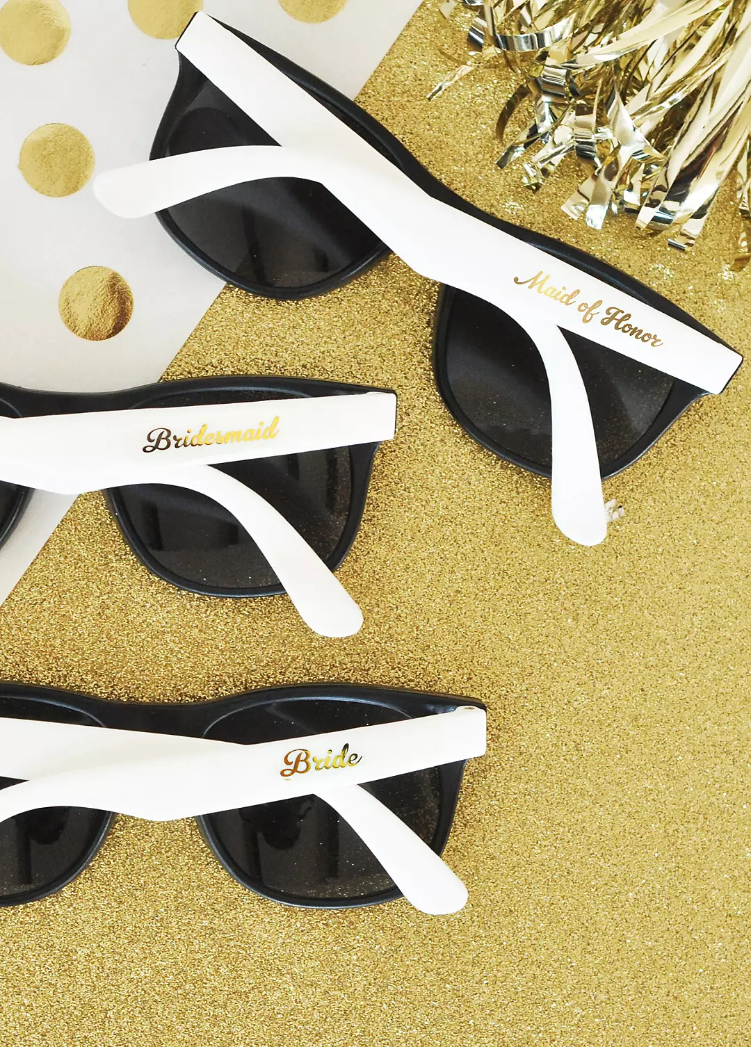 White Bridal Party Sunglasses Set of 6 Image