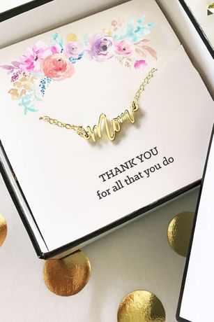 mom necklace gold