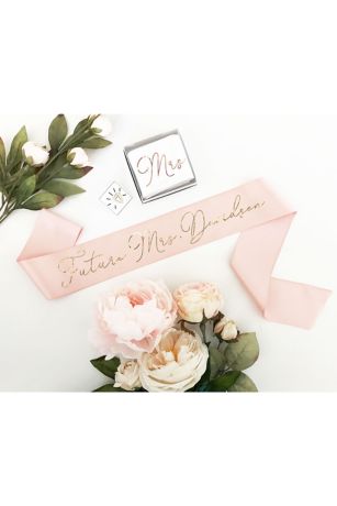 personalized bridal sash