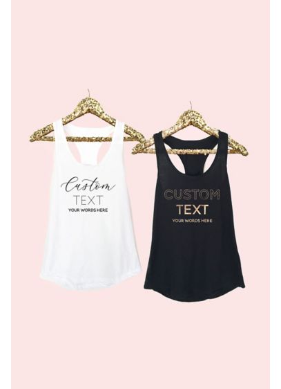 Personalized Fitted Tank Tops - Wedding Gifts & Decorations