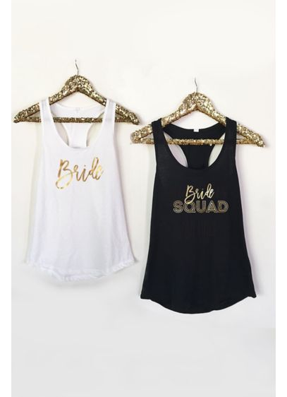 Event Blossom Black (Bridal Themed Party Tank Tops)