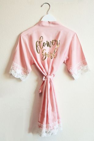 baby flower girl robe